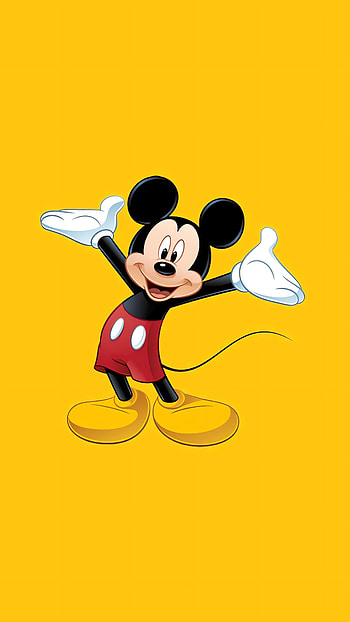 Mickey Mouse, Background, Simple design, Classic HD phone wallpaper
