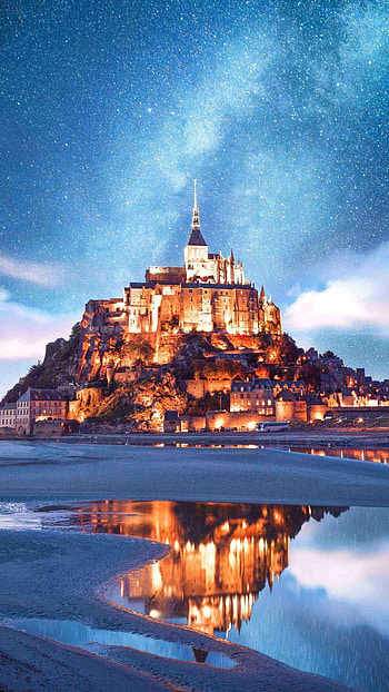Mont Saint Michel, Beautiful scenery, Stunning views, -perfect HD phone wallpaper