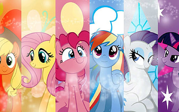 My Little Pony, rainbow Dash, AppleJack, Fluttershy, Pinkie Pie, Twilight Sparkle, Rarity, Friendship is Magic HD wallpaper