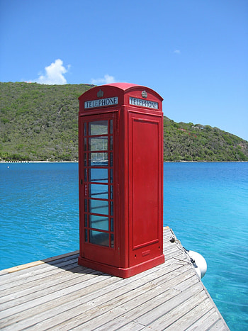 Marina Cay, Red box, Tele booth, English tele booth HD phone wallpaper