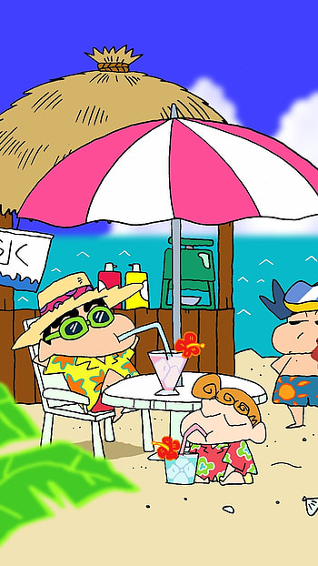 Shinchan For, Beach HD phone wallpaper