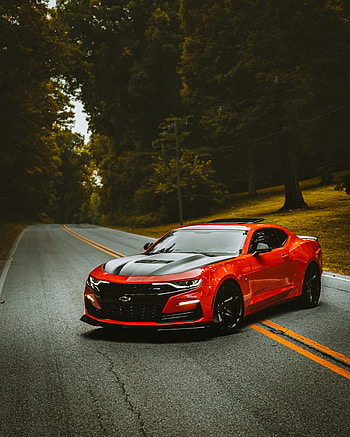 Car, Sports, Chevrolet, Cars, Road, Machine, Sports Car, Chevrolet Camaro HD phone wallpaper