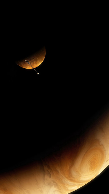 Planets, Universe, Dark, Shadow, Spaceship HD phone wallpaper