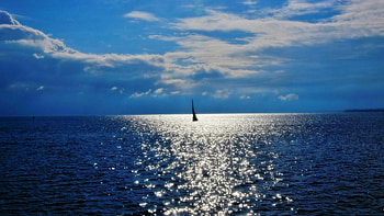 autonomy, sea, boat, sky HD wallpaper