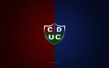 Union Comercio, Peruvian football club, blue red logo, blue red carbon fiber background, Liga 1, football, Peruvian Primera Division, Nueva Cajamarca, Peru, Union Comercio logo HD wallpaper