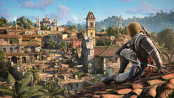 AC Black Flag Resynced — Pirate Rooftop, Video Game, Assassin's Creed Black Flag Resynced HD wallpaper
