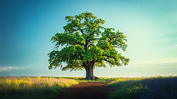 Lone Oak Vista — Ultra, oak, tree, nature HD wallpaper