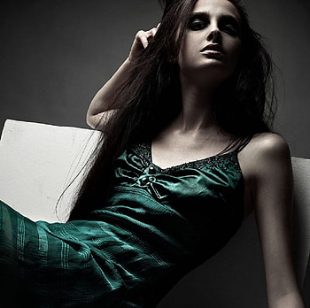 Relaxed, fashion, model, green, eyes, face, lips, beautiful, female HD wallpaper