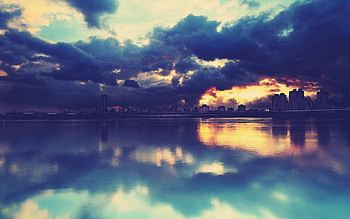 Cities, Rivers, Clouds, City, Building, Horizon HD wallpaper