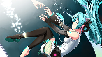 Hatsune Miku, collection, Vocaloid singer HD wallpaper