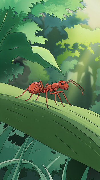 Vibrant Ant Adventure for Your , animation, jungle, nature, insect HD phone wallpaper