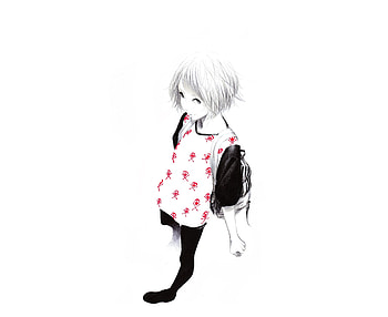 Artwork, anime, original, simple art, minimal HD wallpaper