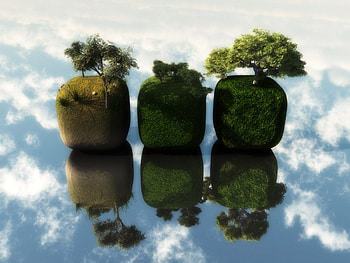 Abstrat Land, abstrat, land, tree HD wallpaper