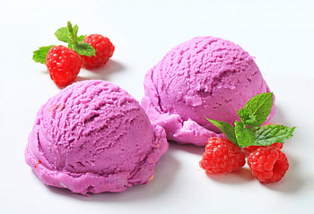 Ice-Cream, dessert, fruit, raspberry, cream, ice HD wallpaper