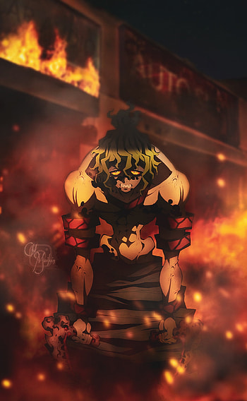Gyutaro, kimetsu, animes, anime HD phone wallpaper
