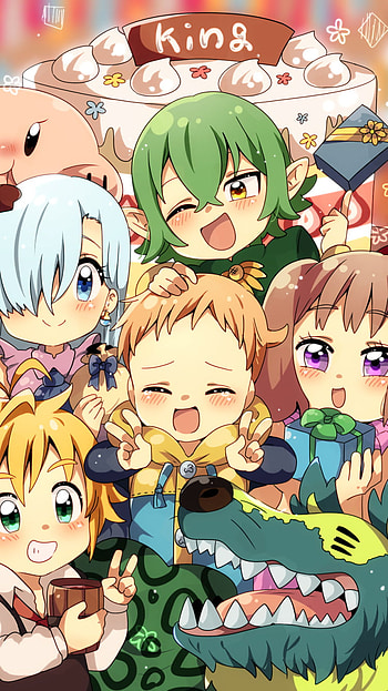 Seven Deadly Sins Chibi Crew: King, Elizabeth & Friends Delight, Meliodas (The Seven Deadly Sins), Anime, The Seven Deadly Sins HD phone wallpaper