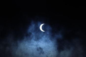 Sky, Night, Clouds, Moon, Dark HD wallpaper