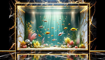 Enchanting Aquarium Oasis, fish tank, aquarium, fish, underwater, marine life HD wallpaper