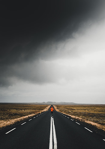 Nature, Road, Markup, Asphalt, Human, Person HD phone wallpaper