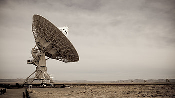 Satellites, sand, field, sky, satellite, full HD wallpaper