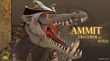 Ammit, Devourer of souls, ArtStation, Mythology HD wallpaper
