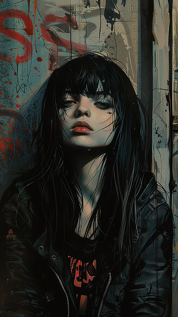 Dark Emo Essence - , emo, emo girl, dark, fashion, portrait HD phone wallpaper