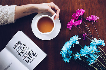 Coffee, Words, Hand, Text, Book, Motivation HD wallpaper