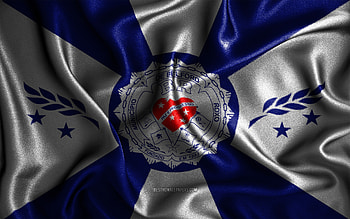 Belford Roxo flag, , silk wavy flags, brazilian cities, Day of Belford Roxo, Flag of Belford Roxo, fabric flags, 3D art, Belford Roxo, cities of Brazil, Belford Roxo 3D flag HD wallpaper