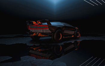 Lancia Stratos, Cyberpunk Edition, ArtStation Project, Futuristic Car HD wallpaper