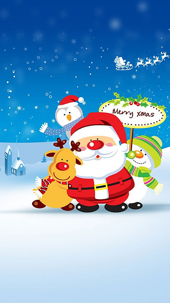 Merry Christmas, Santa HD phone wallpaper