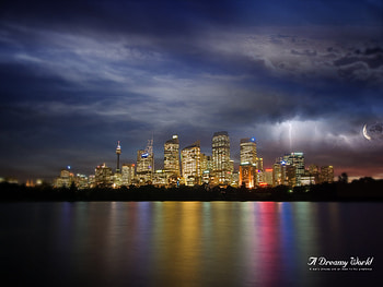 A Dreamy World, reflection HD wallpaper