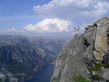 Sports, Precipice, Break, Fall, Bounce, Jump, Extreme, Parachutist HD wallpaper
