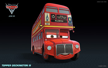 Disney, Movie, Cars 2, Bus, Car, Pixar, Cars HD wallpaper