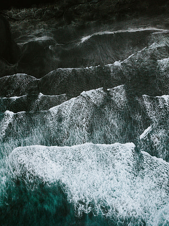 Waves, Nature, Water, Sea, View From Above, Surface HD phone wallpaper