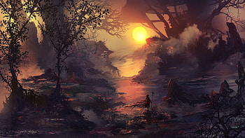 Artwork science fiction, Concept art, Fantasy art, Dark fantasy HD wallpaper