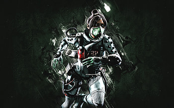 Wraith, Apex Legends, green stone background, portrait, Apex Legends characters, Wraith Legend, legends from Apex, Wraith Apex Legends HD wallpaper