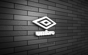 Umbro 3D logo, , gray brickwall, creative, brands, Umbro logo, 3D art, Umbro HD wallpaper