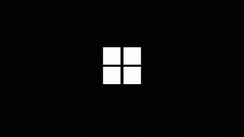 Minimalistic Windows Logo Black , windows, computer, dark, black, minimalism, minimalist, logo HD wallpaper