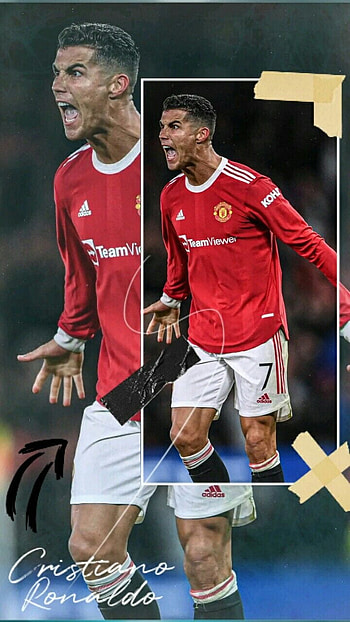 Ronaldo Art, red, soccer, red devils, cr7, football, cristiano ronaldo HD phone wallpaper