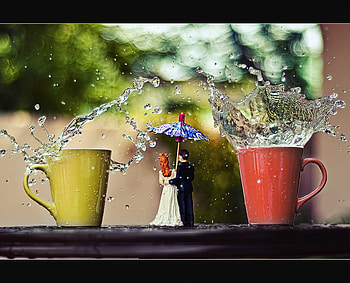 Wedding Cocktail, cocktail, still life, 2 cups, wedding HD wallpaper