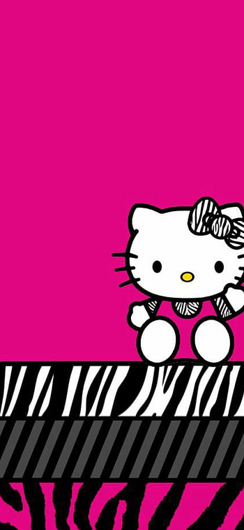 Hello kitty, keyboard, magenta HD phone wallpaper