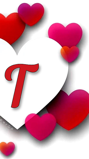 T Letter, Love, Heart HD phone wallpaper