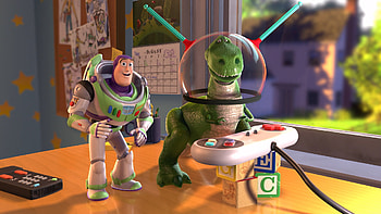 Buzz and Rex, Toy Story HD wallpaper