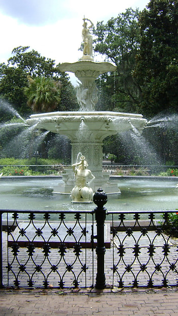 Savannah, Forsythe Park, Graphics HD phone wallpaper