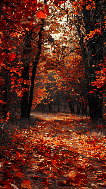 Autumn Serenity Pathway - Mobile, fall HD phone wallpaper