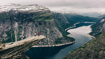 Norwegian gem, Trolltunga discovery, Lonely Planet's recommendation, Travel inspiration HD wallpaper