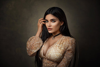 Black Hair Girl Beauty Glance, girls, model HD wallpaper