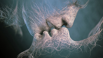 Miscellanea, Miscellaneous, Grid, Tenderness, Composition, Kiss HD wallpaper