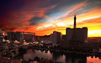 Cities, Rivers, Night, Las Vegas, Building HD wallpaper