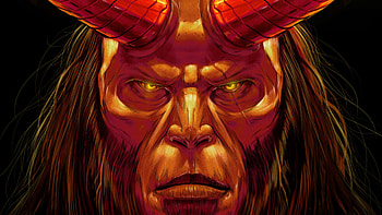 Hellboy Art, hellboy, superheroes, artwork, digital-art, art, behance HD wallpaper